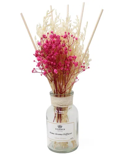 Vivience Flower Reed Diffuser: White Flower Scent In Pink