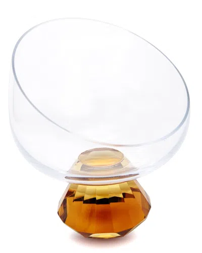 Vivience Footed Bowl In Brown