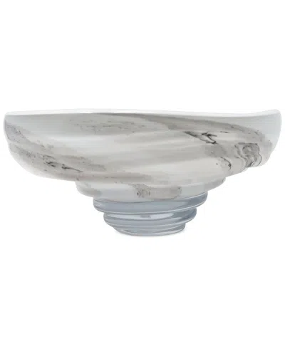 Vivience Glass Centerpiece In White