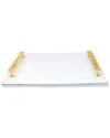 Vivience Glass Challah Board In White