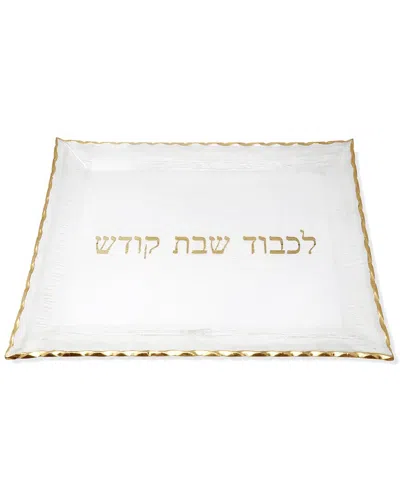 Vivience Glass Challah Tray In Multi