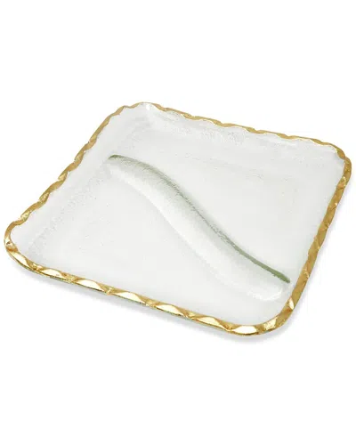 Vivience Glass Sectional Plate With Rim