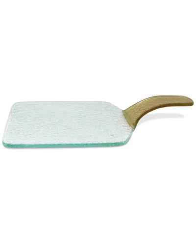 VIVIENCE VIVIENCE GLASS TRAY WITH HANDLE