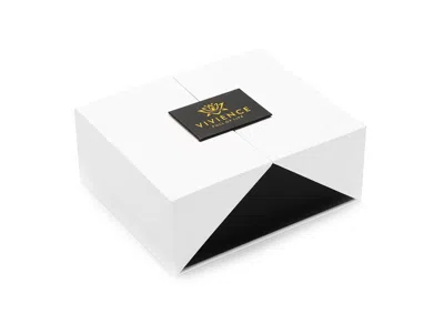 Vivience Gold Diffuser With Three White Flowers, "english Pear & Freesia" Scent