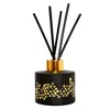 Vivience Gold Spotted Black Bottle Diffuser, "english Pear & Frees" Aroma