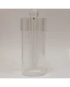 Vivience Large Acrylic Canister With Ball Knob In Transparent