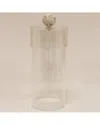 Vivience Large Acrylic Canister With Ball Knob In Transparent