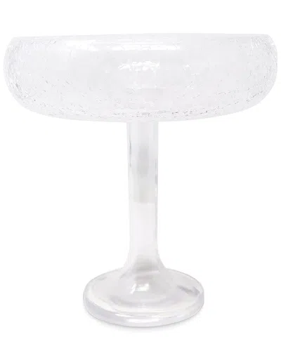 Vivience Linear Footed Bowl With Cracked Design