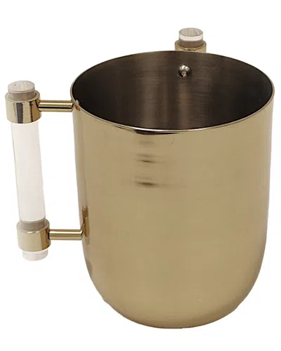 Vivience Metal Wash Cup With Handles In Silver
