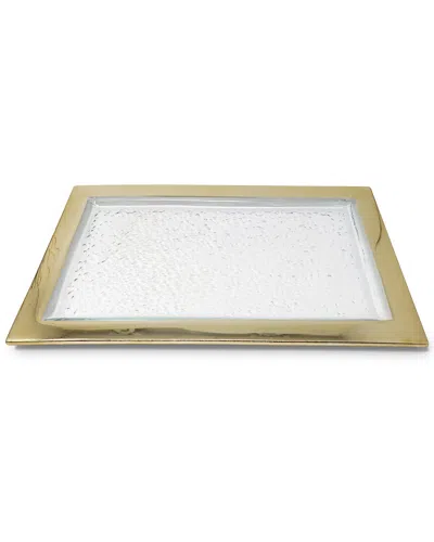 Vivience Oblong Tray In Brown