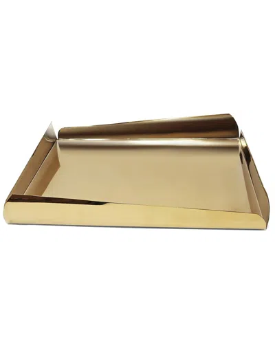 Vivience Oblong Tray In Gold