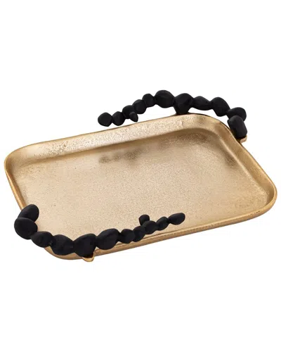 Vivience Oblong Tray In Gold