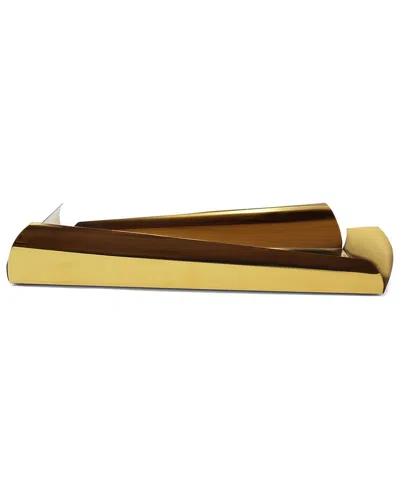 Vivience Oblong Tray In Gold