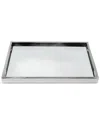 Vivience Rectangle Mirror Tray In Gray