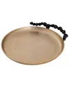 Vivience Round Tray In Gold