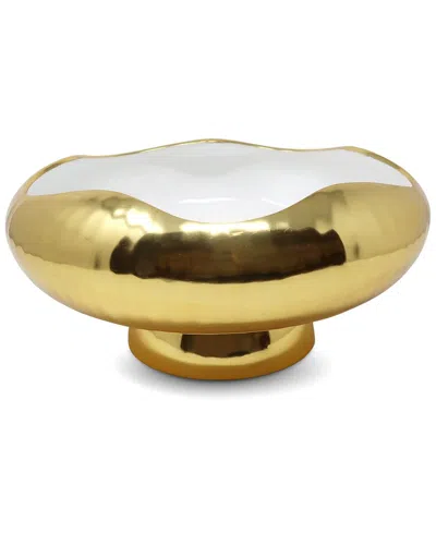 Vivience Salad Bowl In Gold