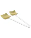 Vivience Salad Servers In Gold