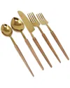 Vivience Service For 4 - 20pc Flatware Set In Gold