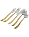 Vivience Service For 4 - Dishwasher Safe 20pc Flatware Set In Gold