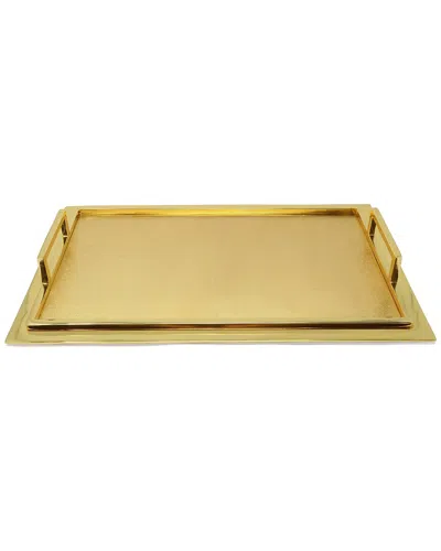 Vivience Serving Tray - Medium In Gold