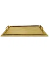 Vivience Serving Tray With Handles - Medium In Gold