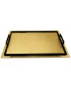 Vivience Serving Tray With Handles - Small In Gold