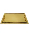 Vivience Serving Tray With Handles - Small In Gold