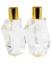 Vivience Set Of 2 Crystal Candle Holders
