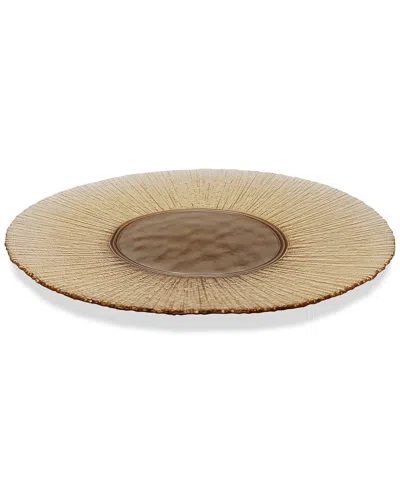 Vivience Set Of 4 Charger Plates In Brown