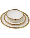 Vivience Set Of 4 Dinner Plates In White