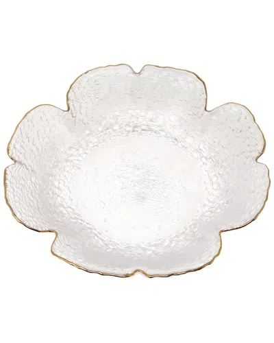 Vivience Set Of 4 Flower Shaped Plate In Neutral