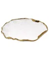 Vivience Set Of 4 Hammered Salad Plates In White