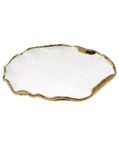 VIVIENCE VIVIENCE SET OF 4 HAMMERED SALAD PLATES