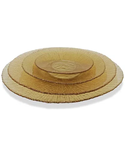 Vivience Set Of 4 Organically Shaped Dessert Plates