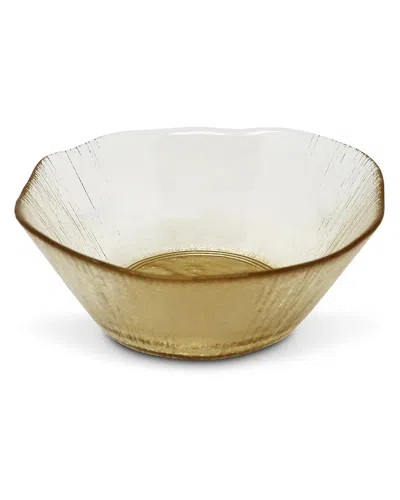 Vivience Set Of 4 Organically Shaped Soup Bowls With Inside Detail In Neutral