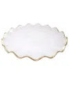 Vivience Set Of 4 Hammered Dinner Plates In Gold
