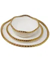 Vivience Set Of 4 Dinner Plates In White