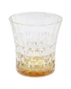 Vivience Set Of 6 Diamond Double Old Fashioned Glasses With Shade On The Bottom In Neutral