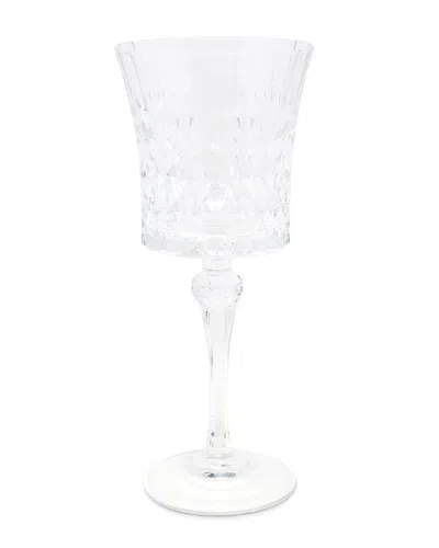 Vivience Set Of 6 Diamond Water Glasses In Transparent