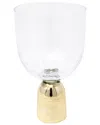 Vivience Set Of 6 Hammered Water Glasses On Pedestal