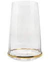 Vivience Set Of 6 Highball Glasses With Bottom Rim