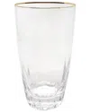 Vivience Set Of 6 Highball Glasses With Rim