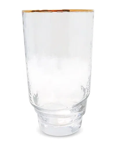 VIVIENCE VIVIENCE SET OF 6 HIGHBALL GLASSES WITH SHAPED BOTTOM