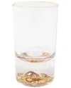 Vivience Set Of 6 Liquor Glasses With Rim & Reflection Base
