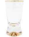 Vivience Set Of 6 Liquor Glasses With Rim & Reflection Base