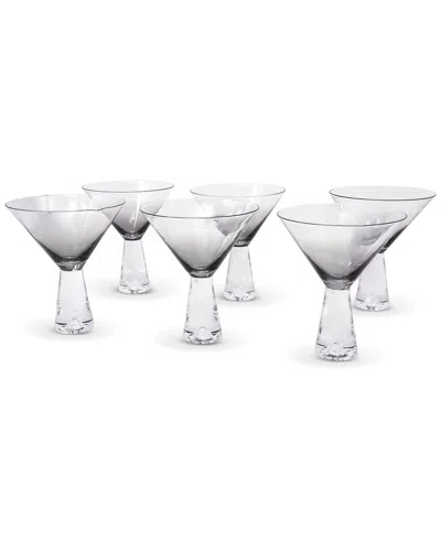 Vivience Set Of 6 Ombra Martini Cups In Transparent