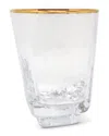 Vivience Set Of 6 Square Hammered Tumbler Glasses