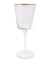 Vivience Set Of 6 Square Hammered Wine Glasses