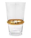 Vivience Set Of 6 Stripe Flute Glasses