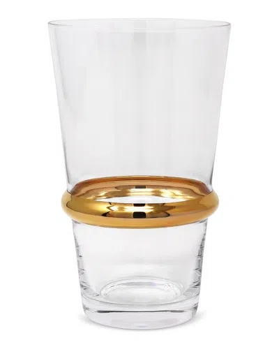 VIVIENCE VIVIENCE SET OF 6 STRIPE HIGHBALL GLASSES